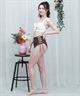 LAETITIA レリッタ 水着 レディース バンドゥ ハイウエスト ギンガムチェック 441201(BK-9)