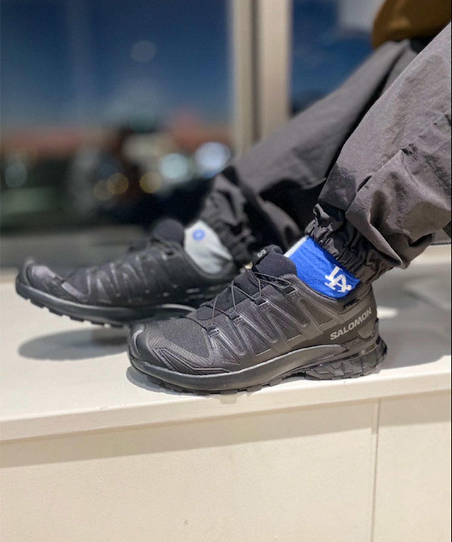 SALOMON/サロモン XA PRO 3D V9 GTX エックスエープロブイナインゴアテックス メンズ シューズ 防水 アウトドア L47270100(BLACK-25.0cm)