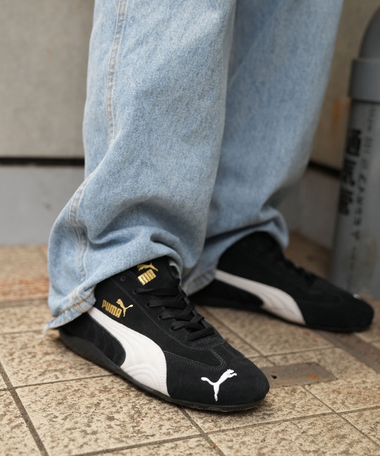 PUMA プーマ スニーカー レディース 韓国ファッション 薄底 SPEEDCAT OG スピードキャット 398846(31-23.0cm)