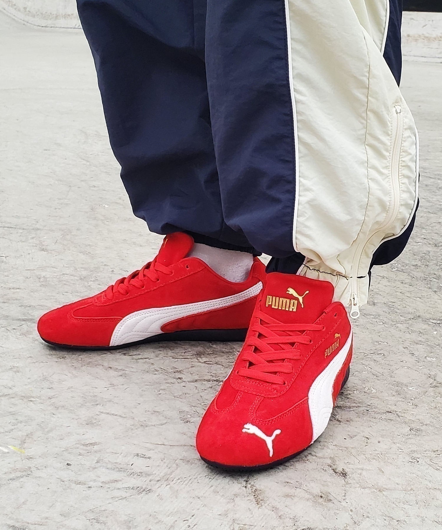 PUMA プーマ スニーカー レディース 韓国ファッション 薄底 SPEEDCAT OG スピードキャット 398846(31-23.0cm)