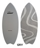 MAZAR マザー BASIC+FISH ベーシック＋フィッシュ 131cm スキムボード ムラサキスポーツ(WHT-131cm)