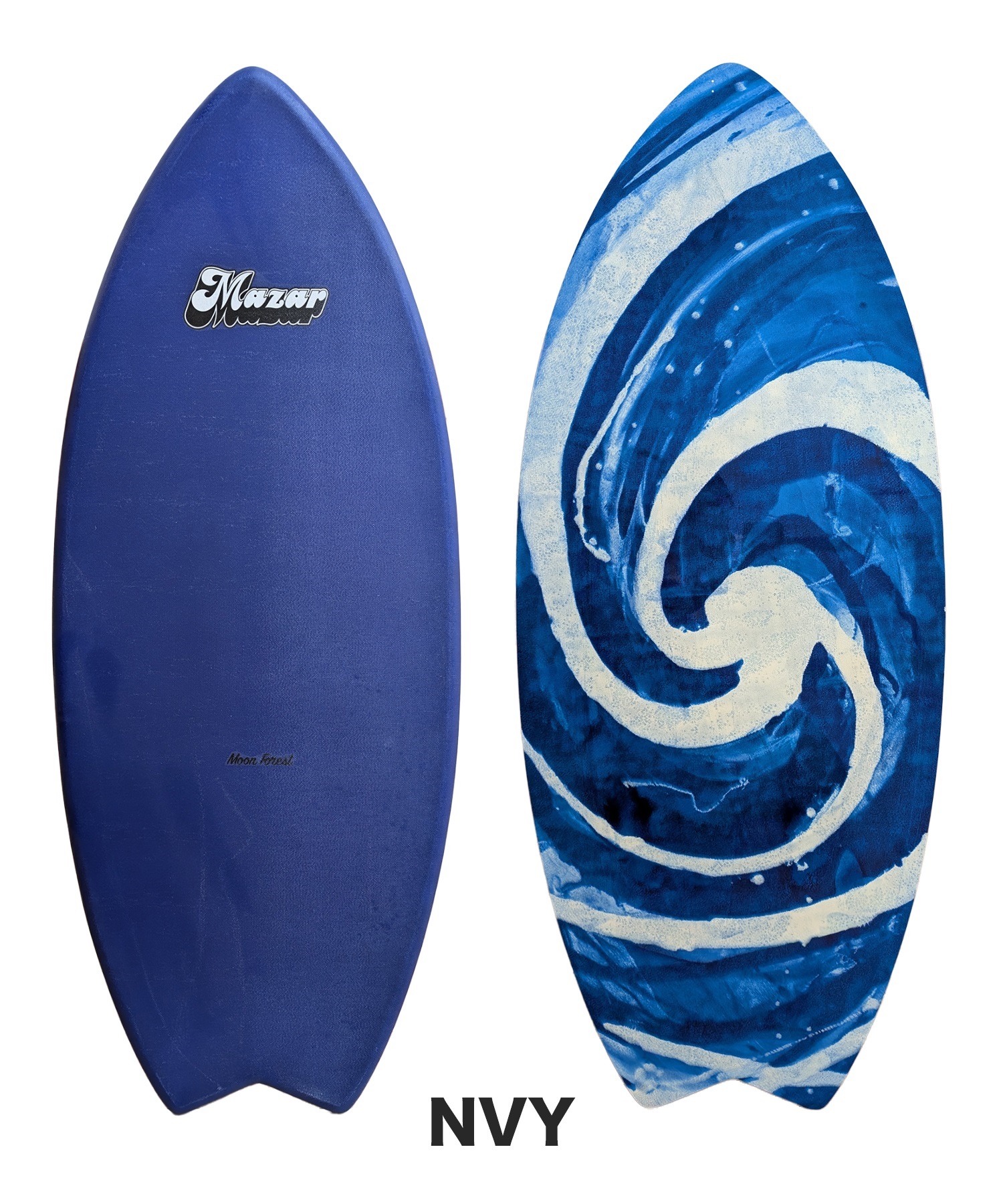 MAZAR マザー BASIC+FISH ベーシック＋フィッシュ 131cm スキムボード ムラサキスポーツ(WHT-131cm)