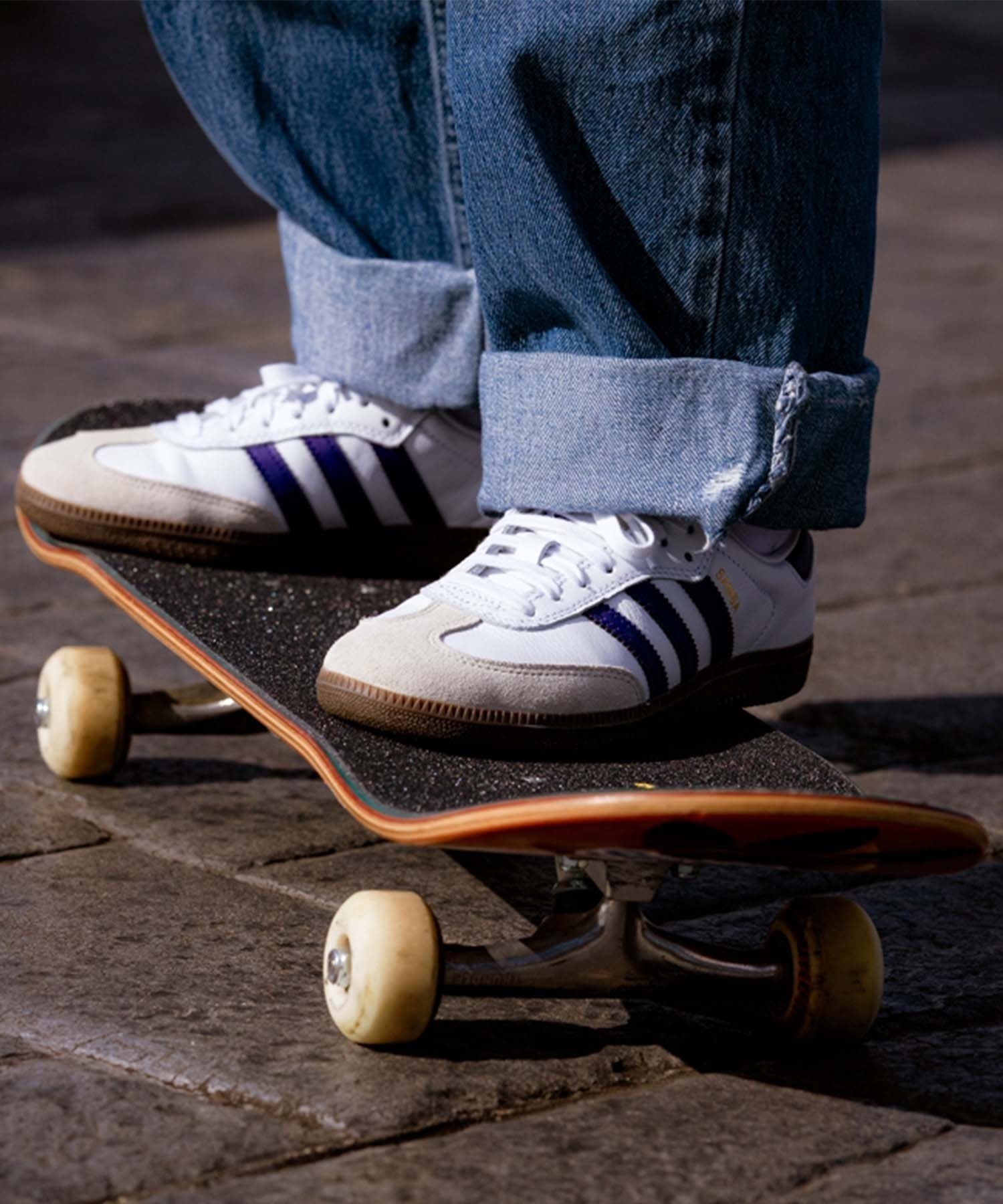 adidas skateboarding アディダス スケートボーディング SAMBA ADV サンバ IE6613 421243959 【国内ムラサキスポーツ限定カラー】(WT/PU-23.0cm)