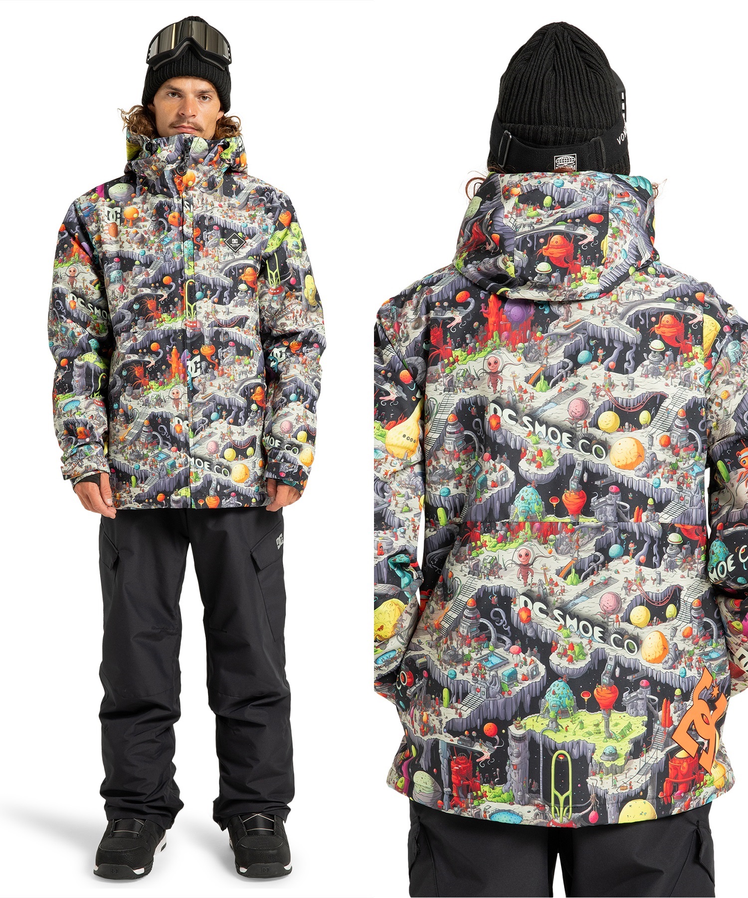 【早期購入】DC ディーシー スノーボード ウェア ジャケット ユニセックス BASIS PRINT JACKET ムラサキスポーツ 25-26モデル MM E1(KZL4-S)
