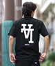 NEW ERA ニューエラ 半袖 Tシャツ メンズ バックプリント ロサンゼルス・ドジャース 14410096(BK-M)