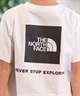 THE NORTH FACE ザ・ノース・フェイス Tシャツ キッズ 半袖 ショートスリーブバックスクエアロゴティー NTJ32538(W-130cm)
