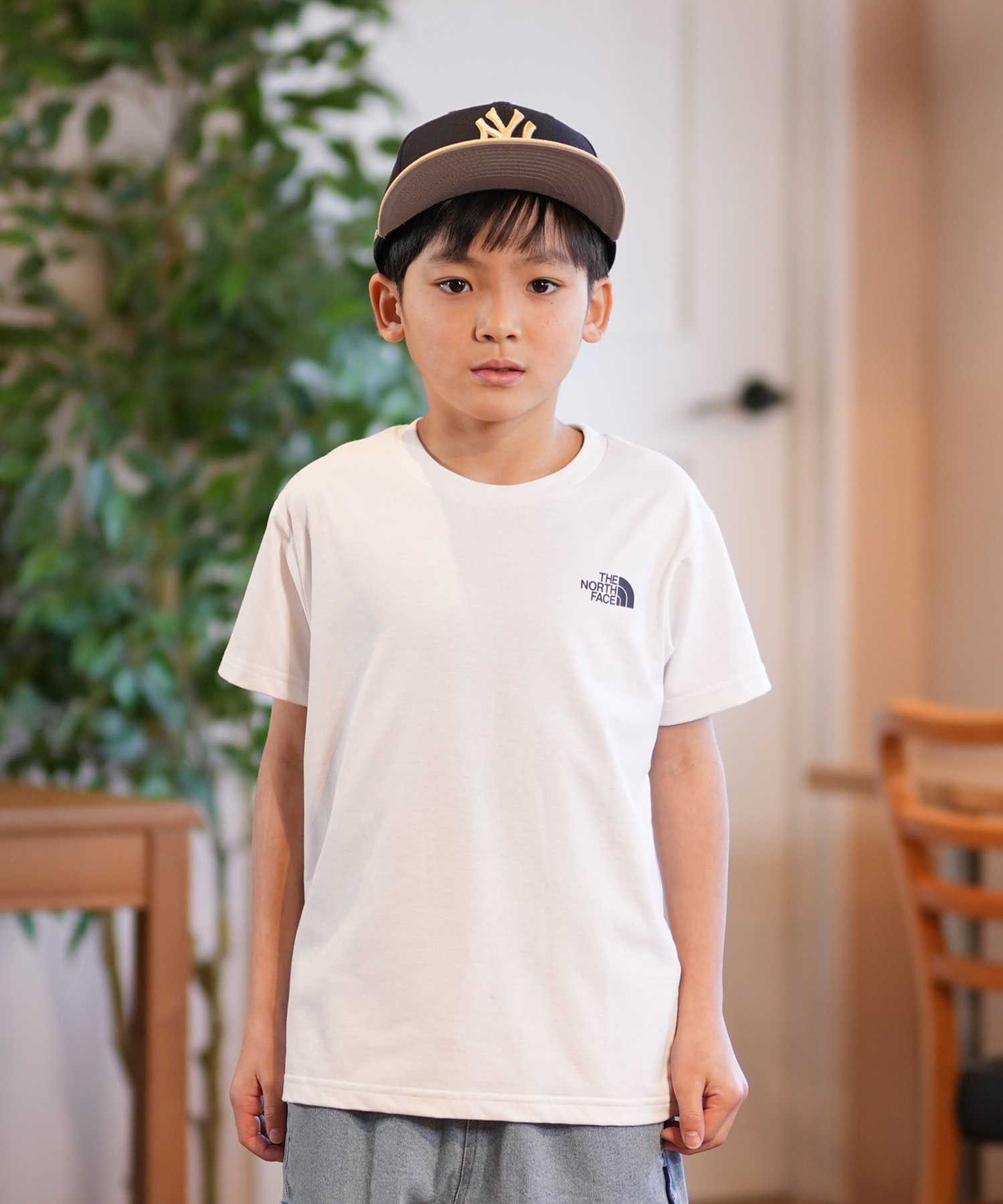 THE NORTH FACE ザ・ノース・フェイス Tシャツ キッズ 半袖 吸汗速乾 UVカット ショートスリーブイーエスサーキュレーションティー NTJ32577(W-130cm)