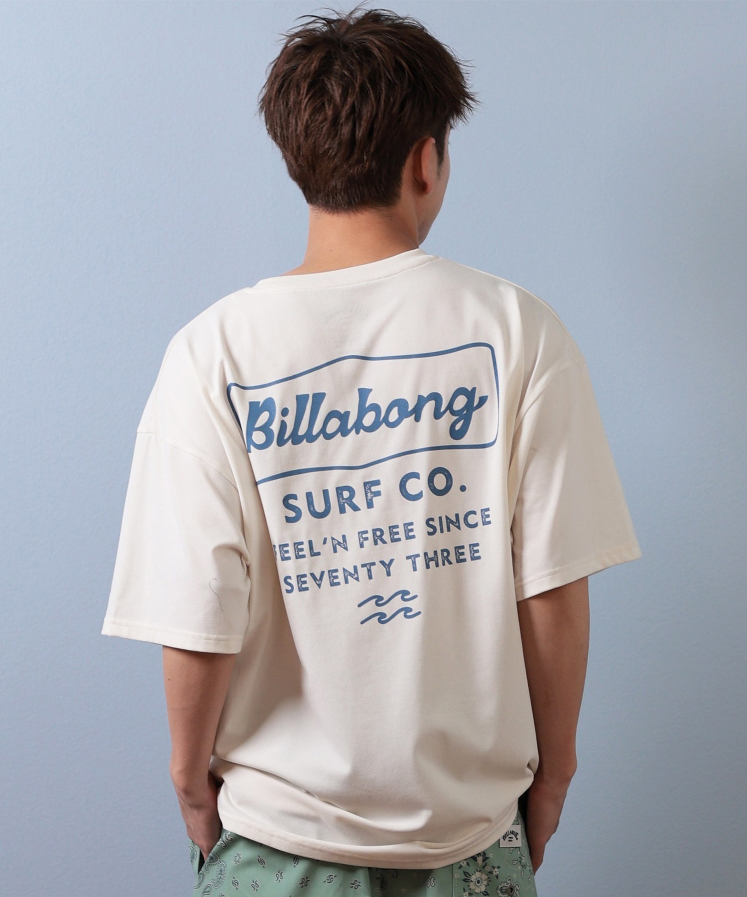 BILLABONG ビラボン 水着 ラッシュガード 半袖 Tシャツ メンズ 水陸両用 吸水速乾 UVカット BF01A-861(ASH-M)