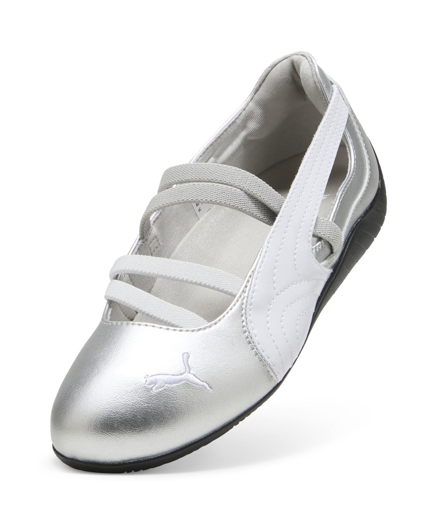PUMA プーマ スニーカー レディース メリージェーン シルバー 韓国 SPEEDCAT BALLET MT WNS スピードキャット バレット 401581(01-23.0cm)