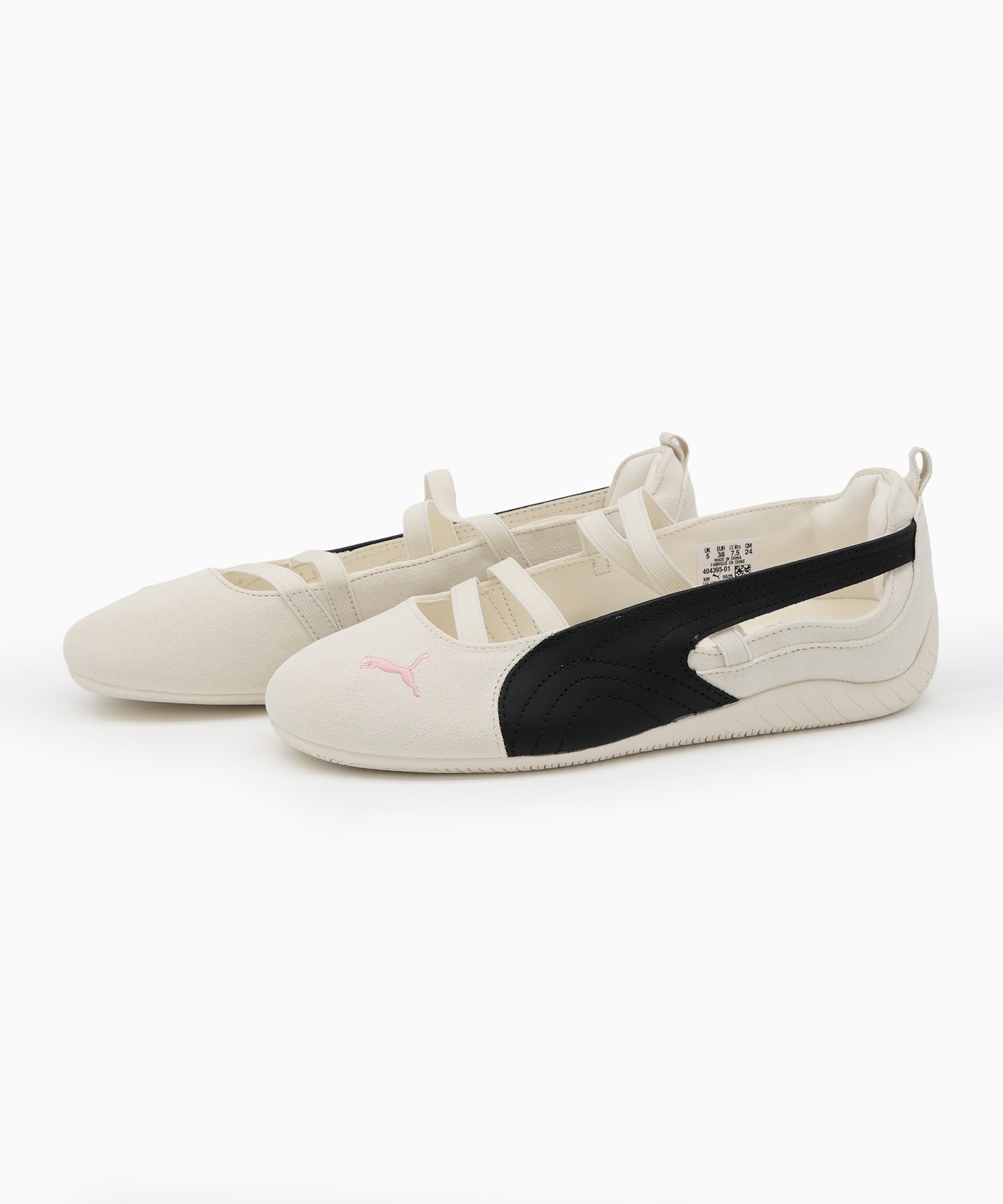【8月28日発売】PUMA プーマ スニーカー パンプス レディース BLACKPINK ロゼ 韓国 SPEEDCAT BALLET SD X ROSE スピードキャット バレエ 404395 01(01-23.0cm)