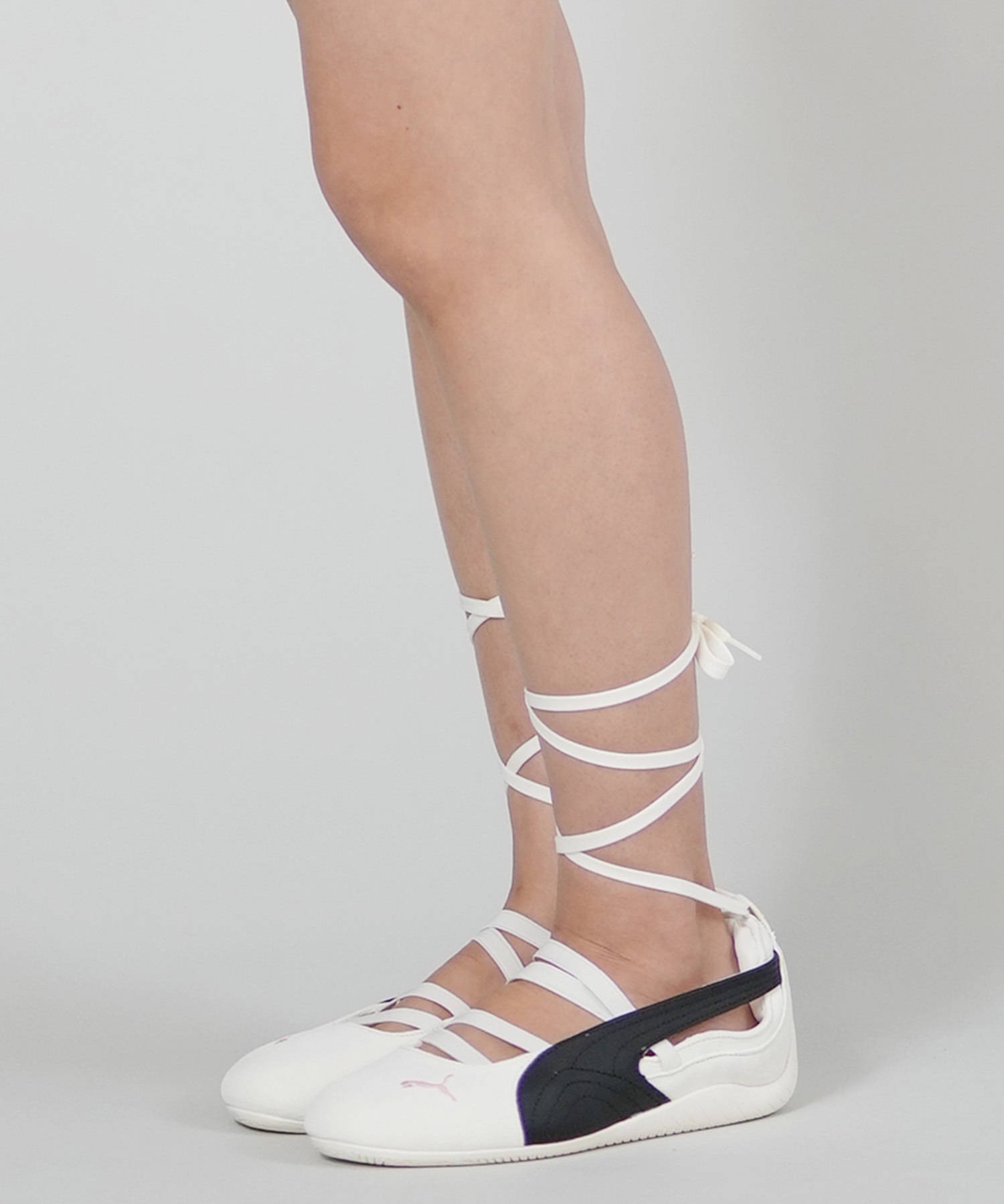 【8月28日発売】PUMA プーマ スニーカー パンプス レディース BLACKPINK ロゼ 韓国 SPEEDCAT BALLET SD X ROSE スピードキャット バレエ 404395 01(01-23.0cm)