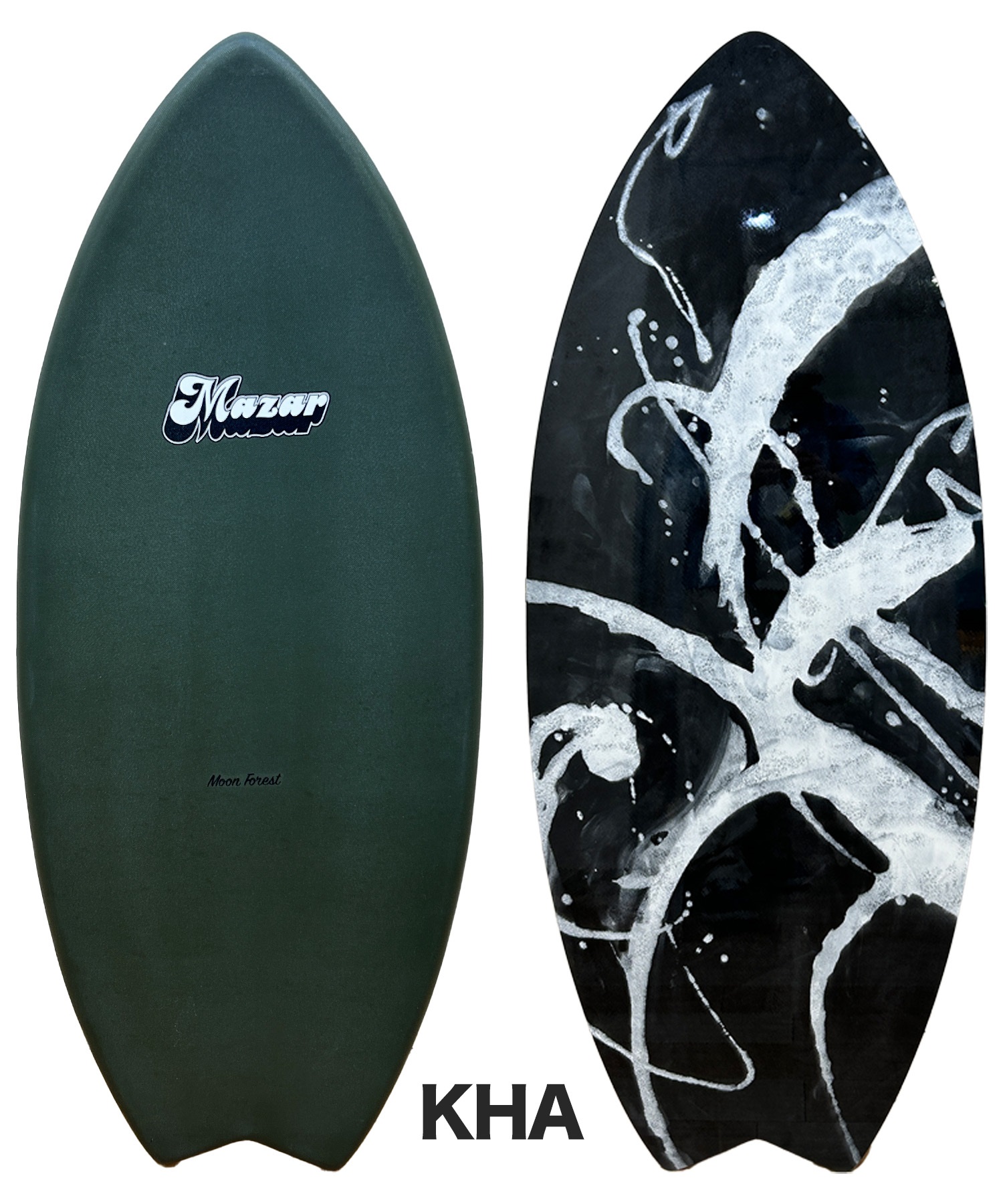MAZAR マザー BASIC+FISH ベーシック＋フィッシュ スキムボード ムラサキスポーツ(KHA-129cm)