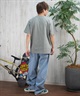 THRASHER スラッシャー 半袖 Tシャツ メンズ フロント刺繍 オーバーサイズ 252TH1ST040 ムラサキスポーツ限定(WHT-S)