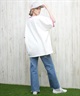 X-girl エックスガール 半袖 Tシャツ レディース リンガーシャツ フロントロゴ オーバーサイズ ARCH LOGO S S RINGER BIG TEE 105251011027(BLACK-S)