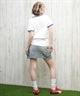 X-girl エックスガール 半袖 Tシャツ レディース リンガーシャツ フロントロゴ LOGO S S RINGER CLASSIC TEE 105251011031(BLACK-S)