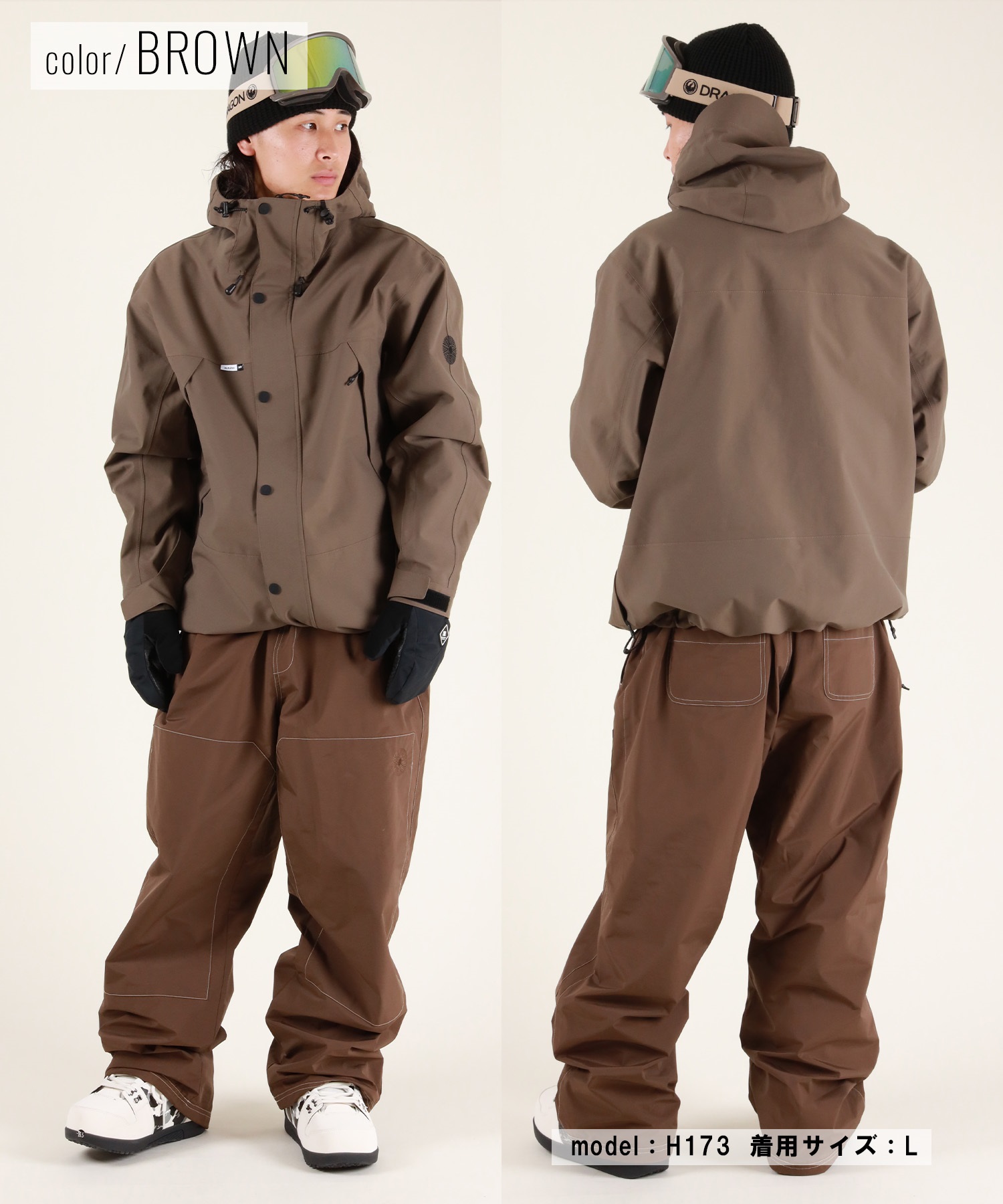 【早期購入/店頭受取対象外】AUTUMN オータム スノーボード ウェア ジャケット ユニセックス SHASTA 3L JACKET ムラサキスポーツ 25-26モデル MM D25(BROWN-S)