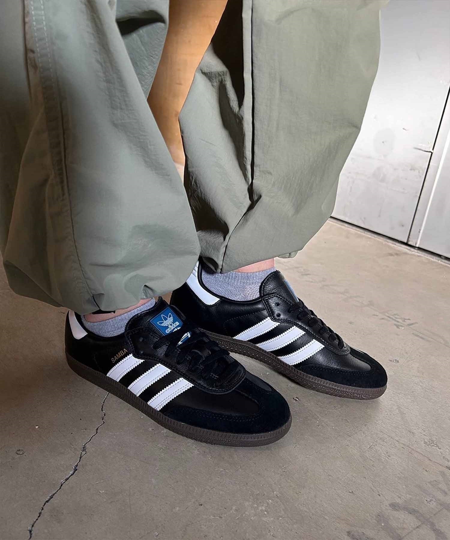 adidas skateboarding アディダス スケートボーディング スニーカー メンズ レディース スケシュー SAMBA ADV サンバ IE3100 421251909(BLK/WHT-23.0cm)